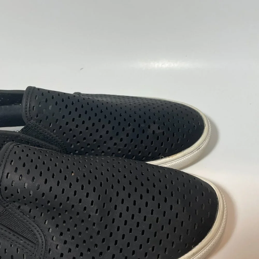 Steve Madden Women's Size‎ 9.5B Perforated Black Slip On Sneakers